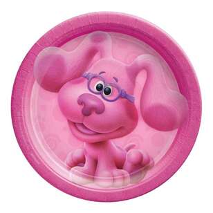 Blues Clues Magenta Paper Plates 8 Pack Pink 18 cm