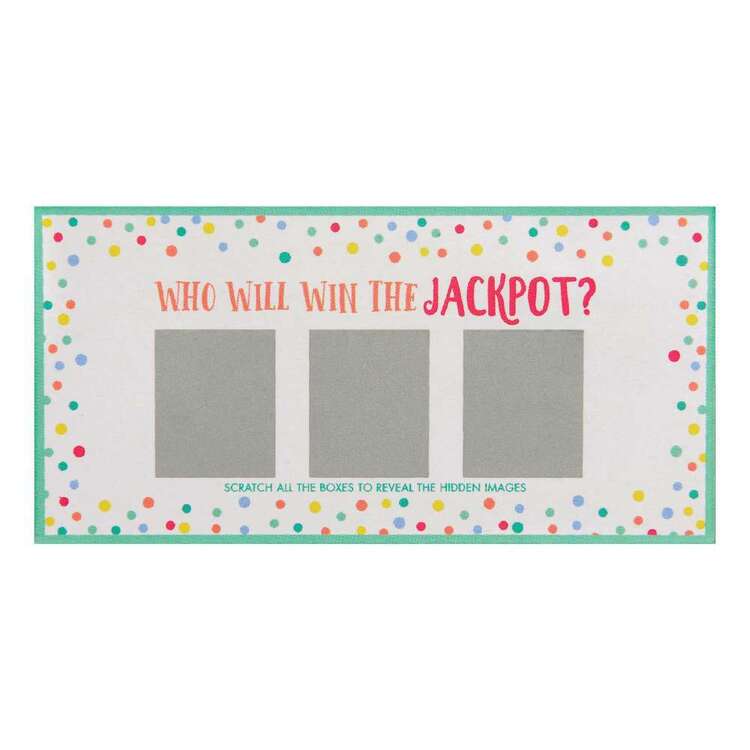 Baby Shower Scratch Off Card Game Multicoloured