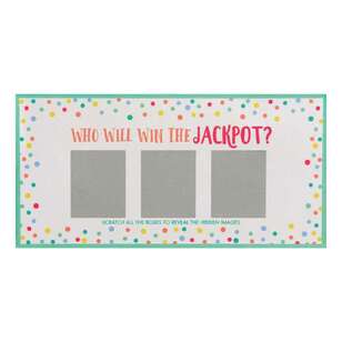 Baby Shower Scratch Off Card Game Multicoloured