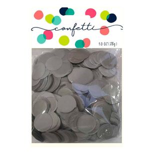 Amscan Paper Confetti Circles Silver 28 g