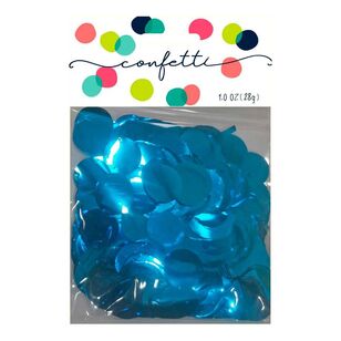 Amscan Metallic Confetti Circles Blue 28 g