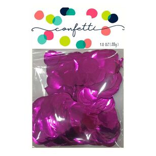 Amscan Metallic Confetti Circles Purple 28 g