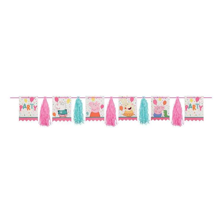 Peppa Pig Pennants & Tassel Garland Multicoloured