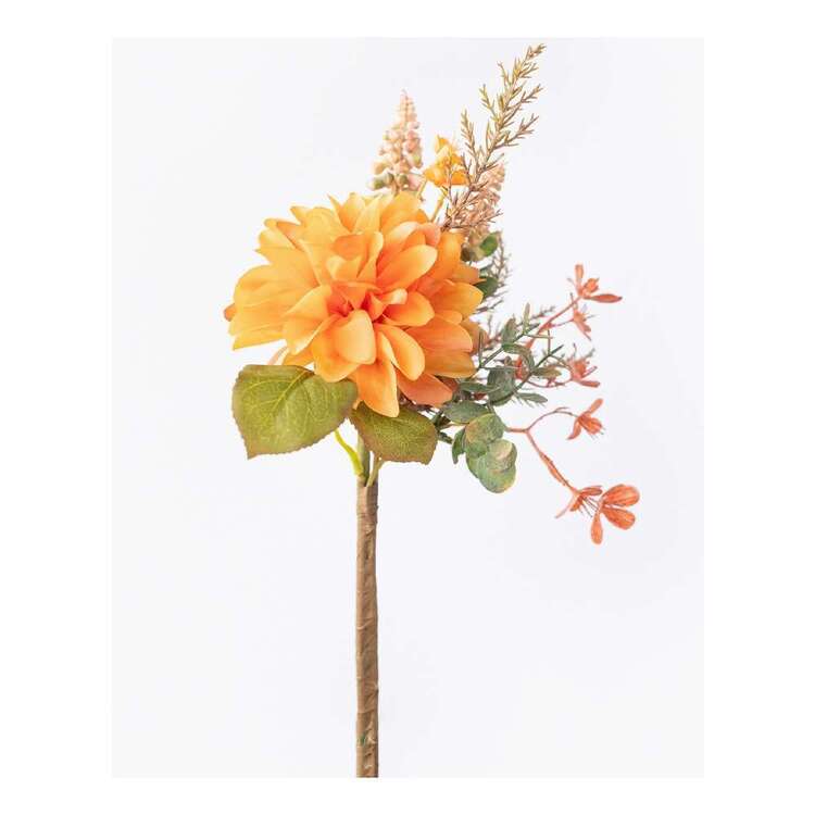 Reliance Dahlia Pick Artificial Flower Arrangement Orange 33 cm