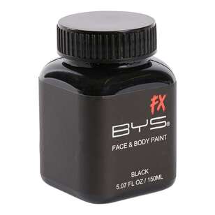 BYS Special FX Face & Body Paint Black 150 mL