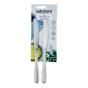 Wiltshire Luisa 2 Pack Table Knives Silver