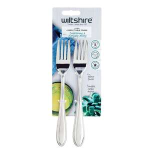 Wiltshire Luisa 4 Pack Table Forks Silver