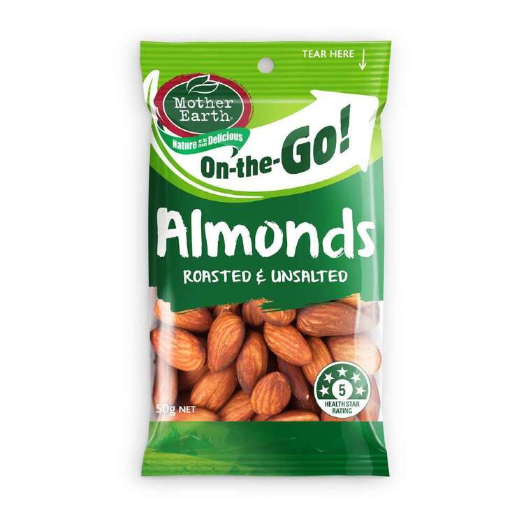 Mother Earth On The Go Roasted Unsalted Almonds