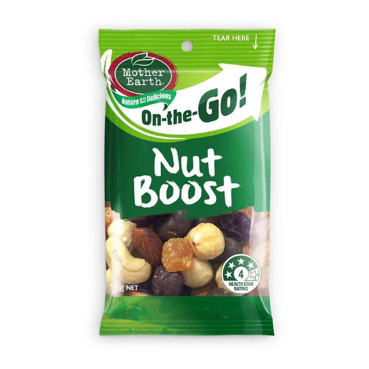Mother Earth On The Go Nut Boost Multicoloured 50 g