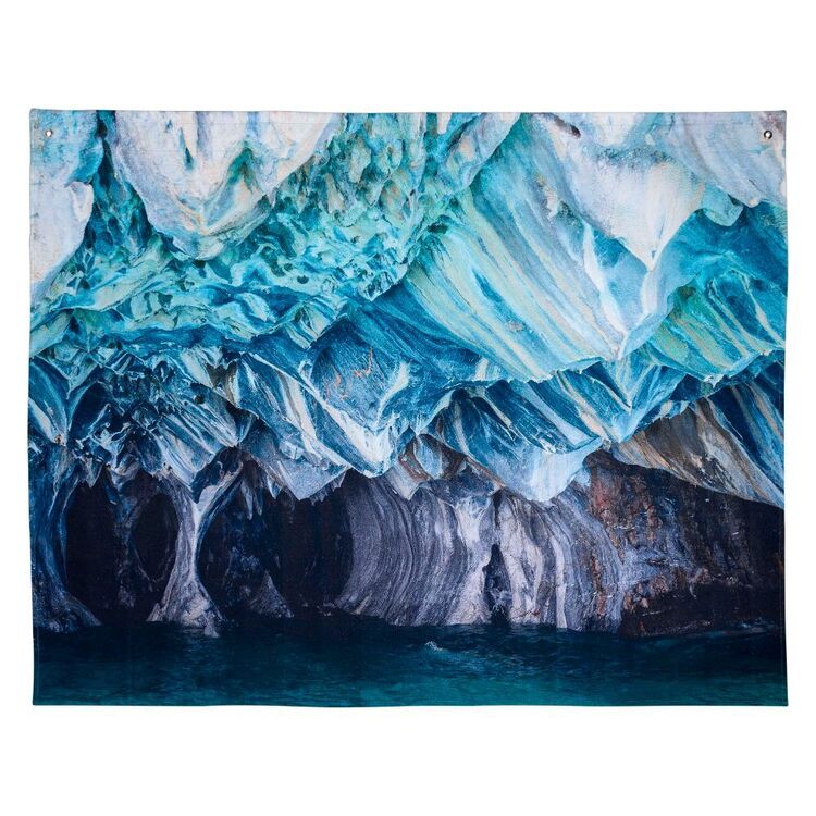 Living Space Tranquillity Marble Wall Hanging Blue 150 x 200 cm