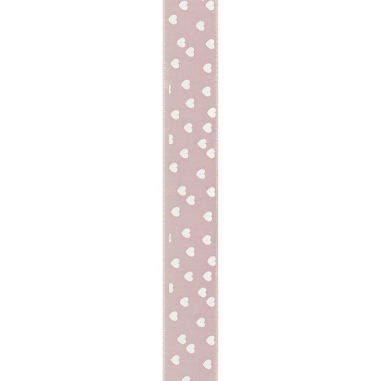 Offray Single Face Satin Pink Ribbon - Each