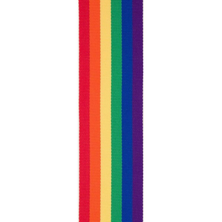 Offray Rainbow Stripe Grosgrain Ribbon Multicoloured 38 mm x 2.7 m