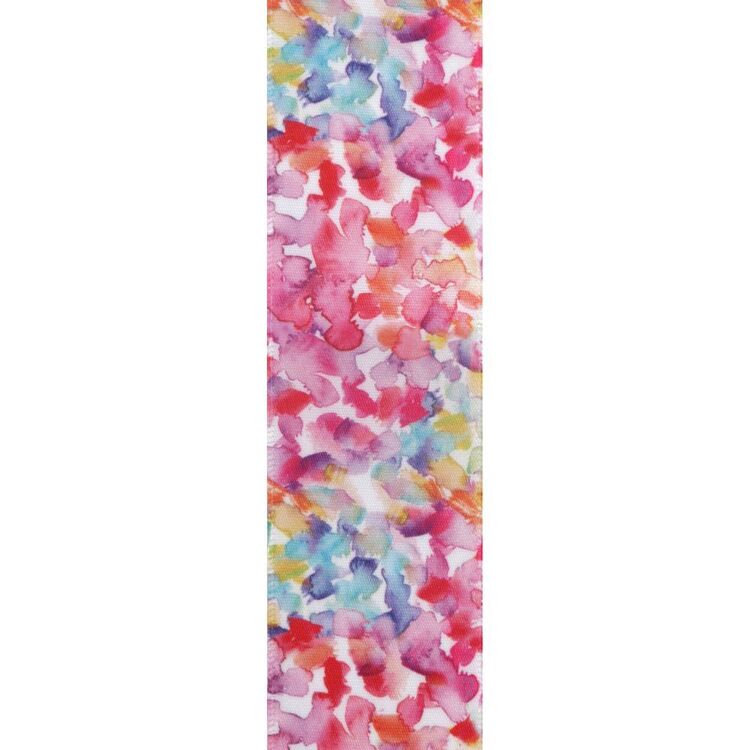 Offray Floral Reflection Single Faced Satin Ribbon