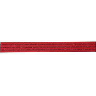 Offray Glitter Three Stripe Grosgrain Ribbon Red 15 mm x 2.7 m