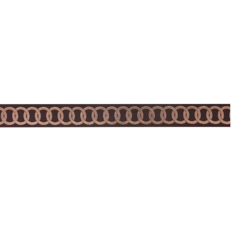 Offray Helix Single Faced Satin Ribbon Brown 15 mm x 2.7 m