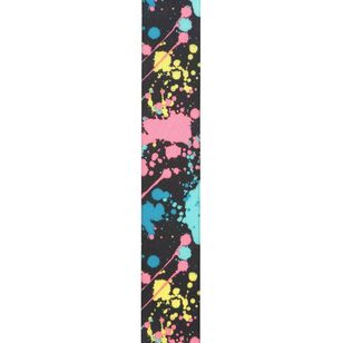 Offray Paint Splatter Single Faced Satin Ribbon Multicoloured 22 mm x 2.7 m
