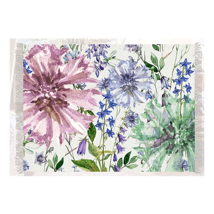 Ombre Home Classic Chic Floral Cotton Rug