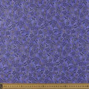 Timeless Treasures Purpetual Beauty 112 cm Cotton Blender Fabric Purple 112 cm
