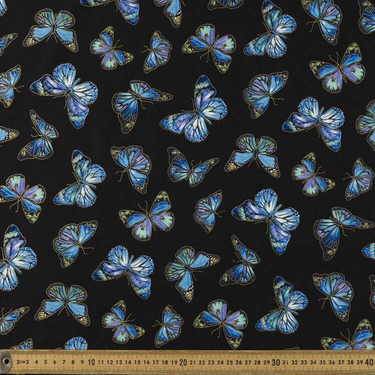 Timeless Treasures Purpetual Beauty Butterfly Printed 112 cm Cotton Fabric