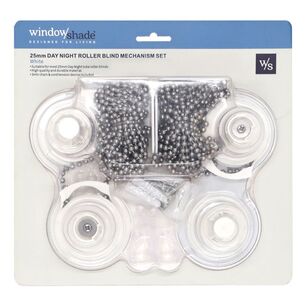 Windowshade 25 mm Day/Night Roller Blind Mechanism Set White 25 mm