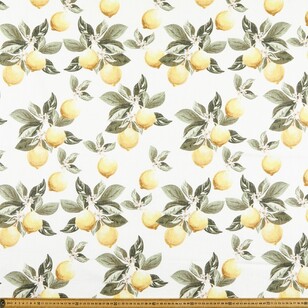 Vintage Lemon 150 cm Cotton Slub Fabric Lemon 150 cm