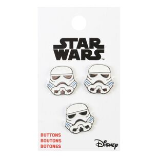 Star Wars Storm Trooper Enamel Buttons Multicoloured