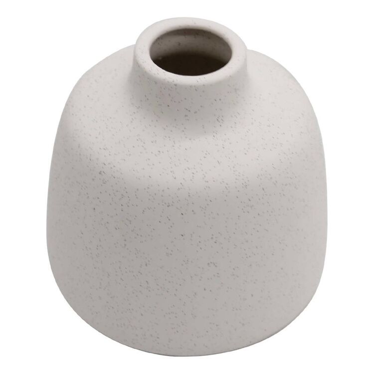 Ombre Home Country Living Speckled Vase White 14 x 15 cm