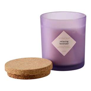 Scentsia Relaxing Lavender 300 g Candle Jar With Cork Lid Lavender 300 g