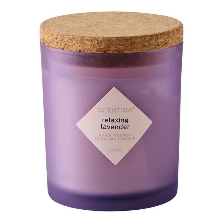 Scentsia Relaxing Lavender 300 g Candle Jar With Cork Lid