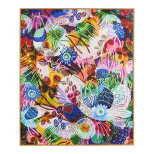Kirsten Katz 100 x 120 cm Eden Garden Framed Canvas Print Multicoloured 100 x 120 cm