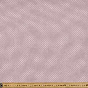 Spot Printed 145 cm Oriental Slub Crepe Fabric Mauve 145 cm