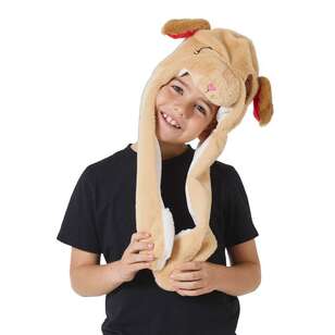 Spartys Dog Moving Ears Hat Brown