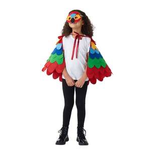 Spartys Kids Felt Parrot Wings Set Multicoloured Child