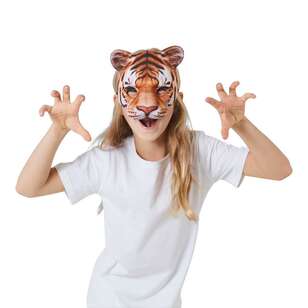 Spartys Kids Tiger Mask Orange Child