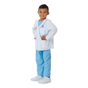 Spartys Kids Doctor Costume Blue 6 - 8 Years