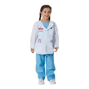 Spartys Kids Doctor Costume Blue 6 - 8 Years