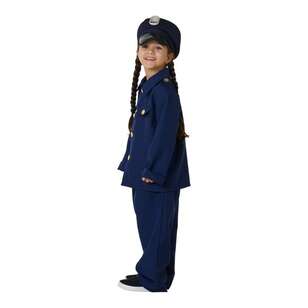 Spartys Kids Police Costume Blue 6 - 8 Years