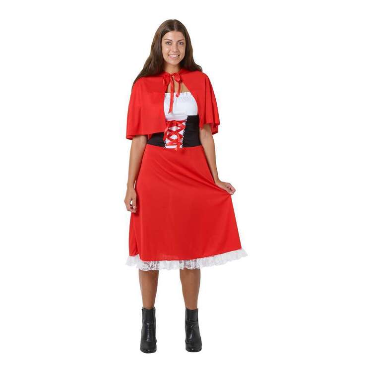 Spartys Adult Red Riding Dress Red