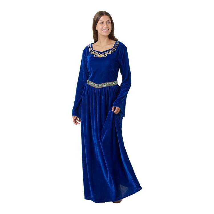 Spartys Adult Medieval Maid Dress Blue