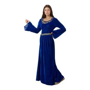 Spartys Adult Medieval Maid Dress Blue