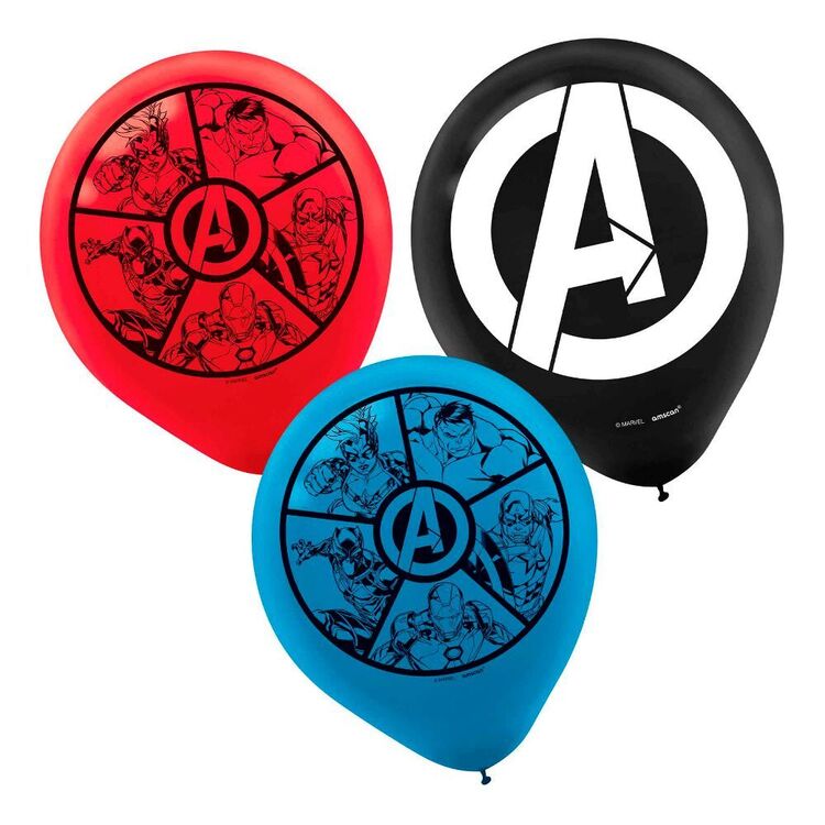 Avengers Marvel Unite Latex Balloon 6 Pack