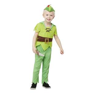 Spartys Deluxe Lost Boy Kids Costume Green