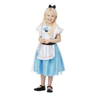 Spartys Deluxe Tea Party Kids Costume Blue & White
