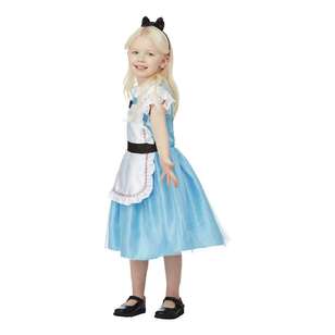 Spartys Deluxe Tea Party Kids Costume Blue & White