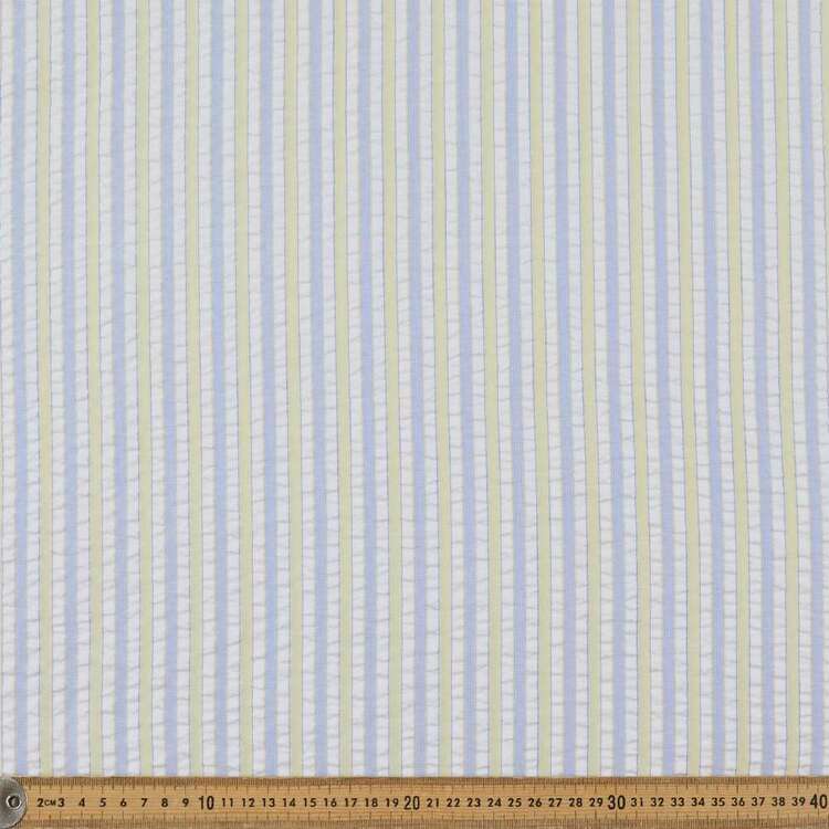 Stripe Printed 140 cm Yarn Dyed Seersucker Fabric