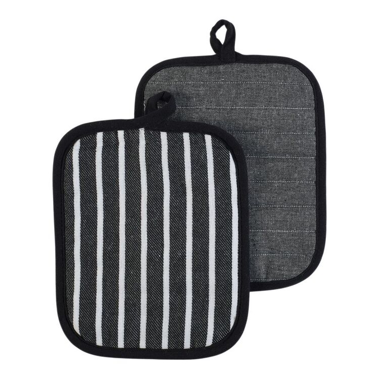 Kitchen By Ladelle Everyday Stripe Pot Holders 2 Pack