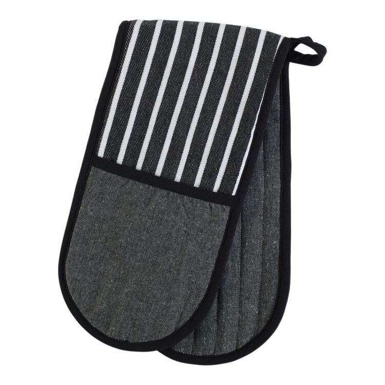 Kitchen By Ladelle Everyday Stripe Double Oven Mitt
