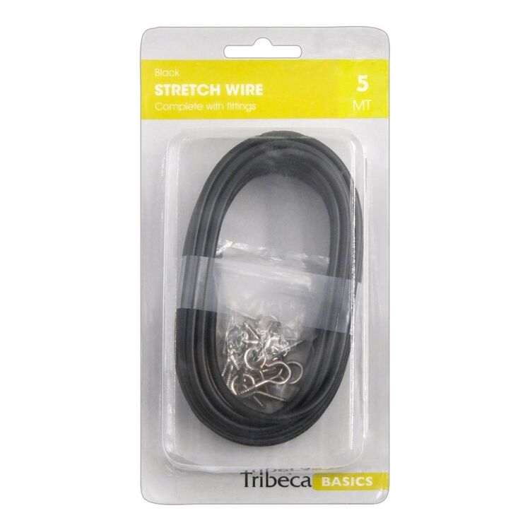 Tribeca Black 5 Metre Stretch Wire Pack Black 5 m