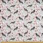 Jocelyn Proust 150 cm Koel Bird Cotton Canvas Fabric White 150 cm