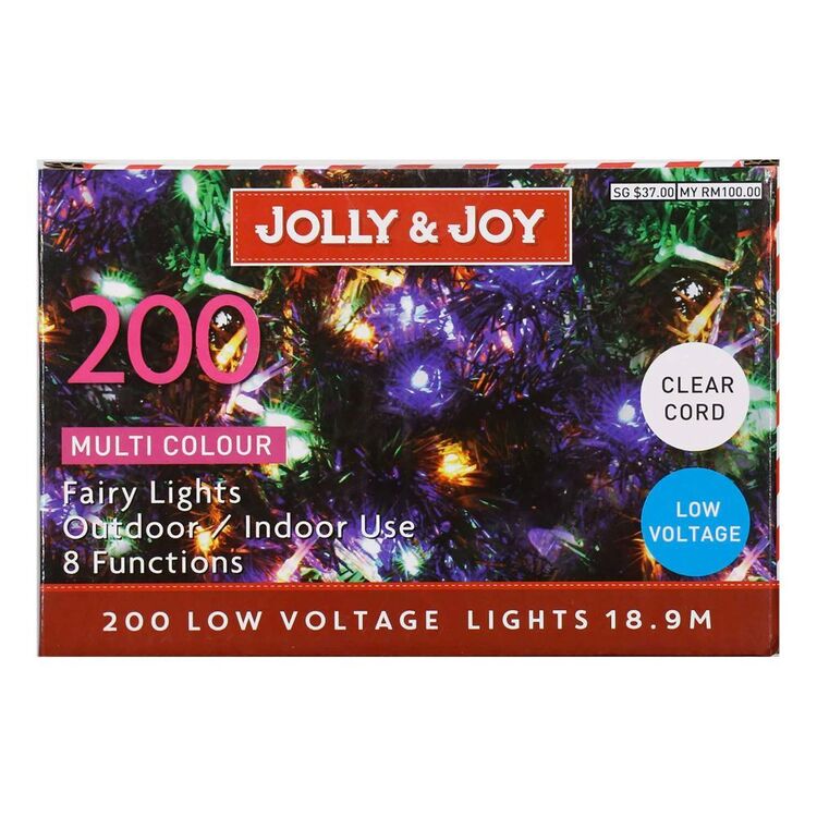 Jolly & Joy 200 Low Voltage Lights Clear Cord